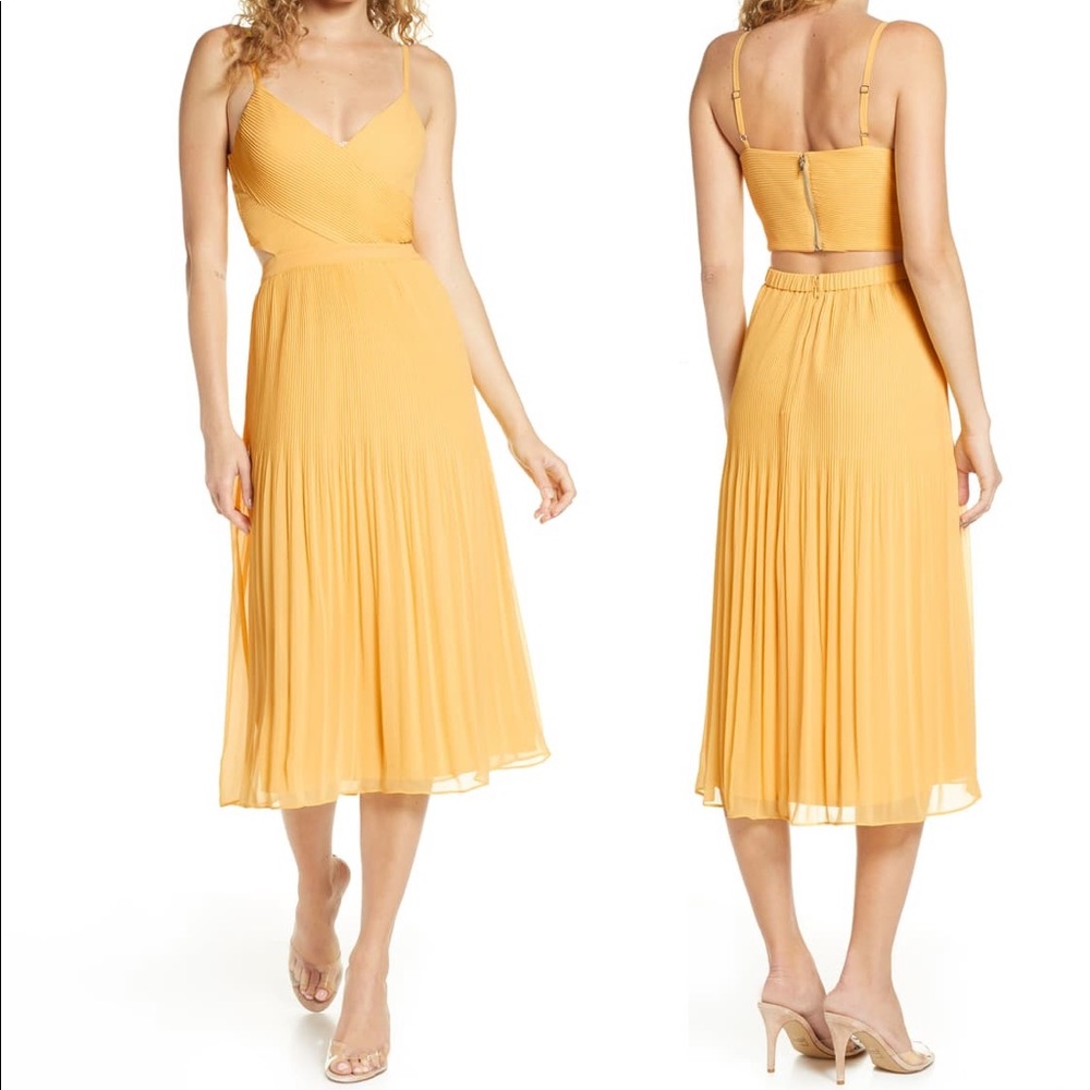 Ali & Jay Midi Dress in Yellow